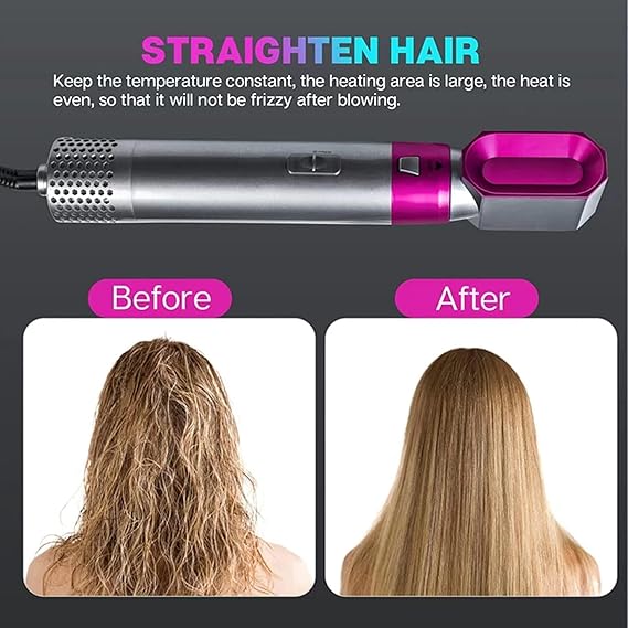 SKOVA 5-in-1 Hair Styling Tool | Hot Air Brush & Dryer with Detachable Heads