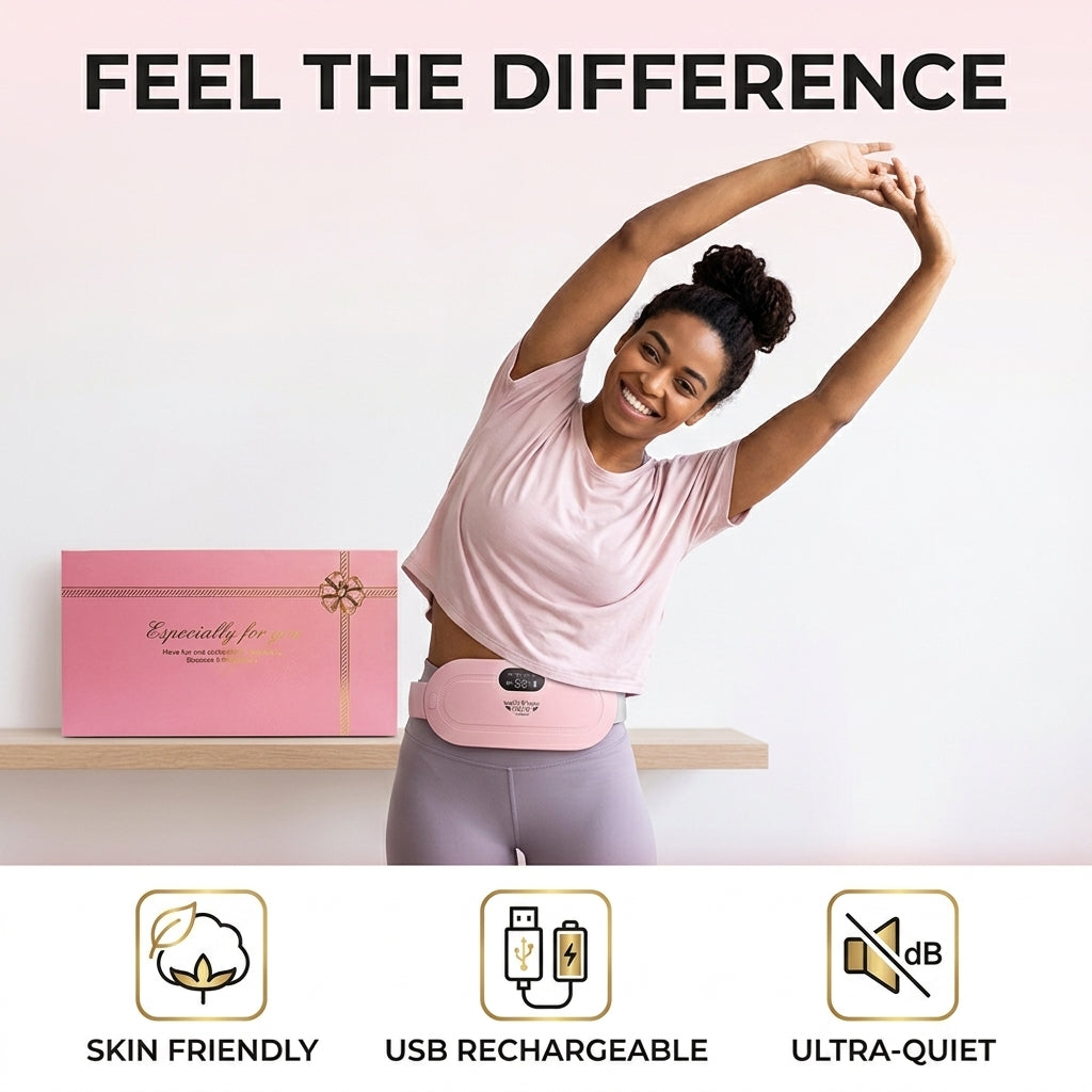 SKOVA Portable USB Rechargeable Heating Pad | Cordless Menstrual & Muscle Pain Relief