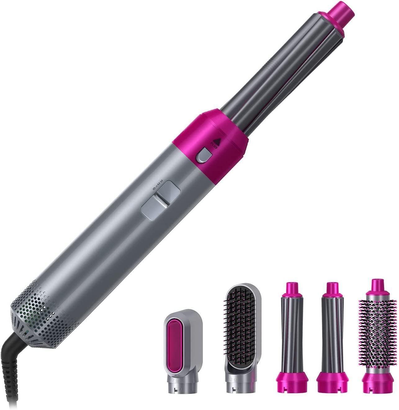 SKOVA 5-in-1 Hair Styling Tool | Hot Air Brush &amp; Dryer with Detachable Heads
