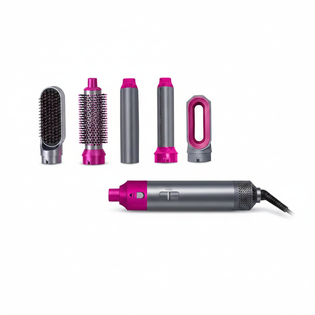 SKOVA 5-in-1 Hair Styling Tool | Hot Air Brush &amp; Dryer with Detachable Heads