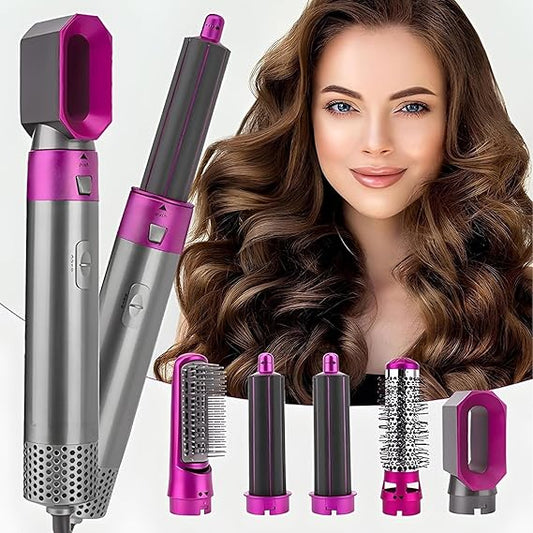 SKOVA 5-in-1 Hair Styling Tool | Hot Air Brush &amp; Dryer with Detachable Heads