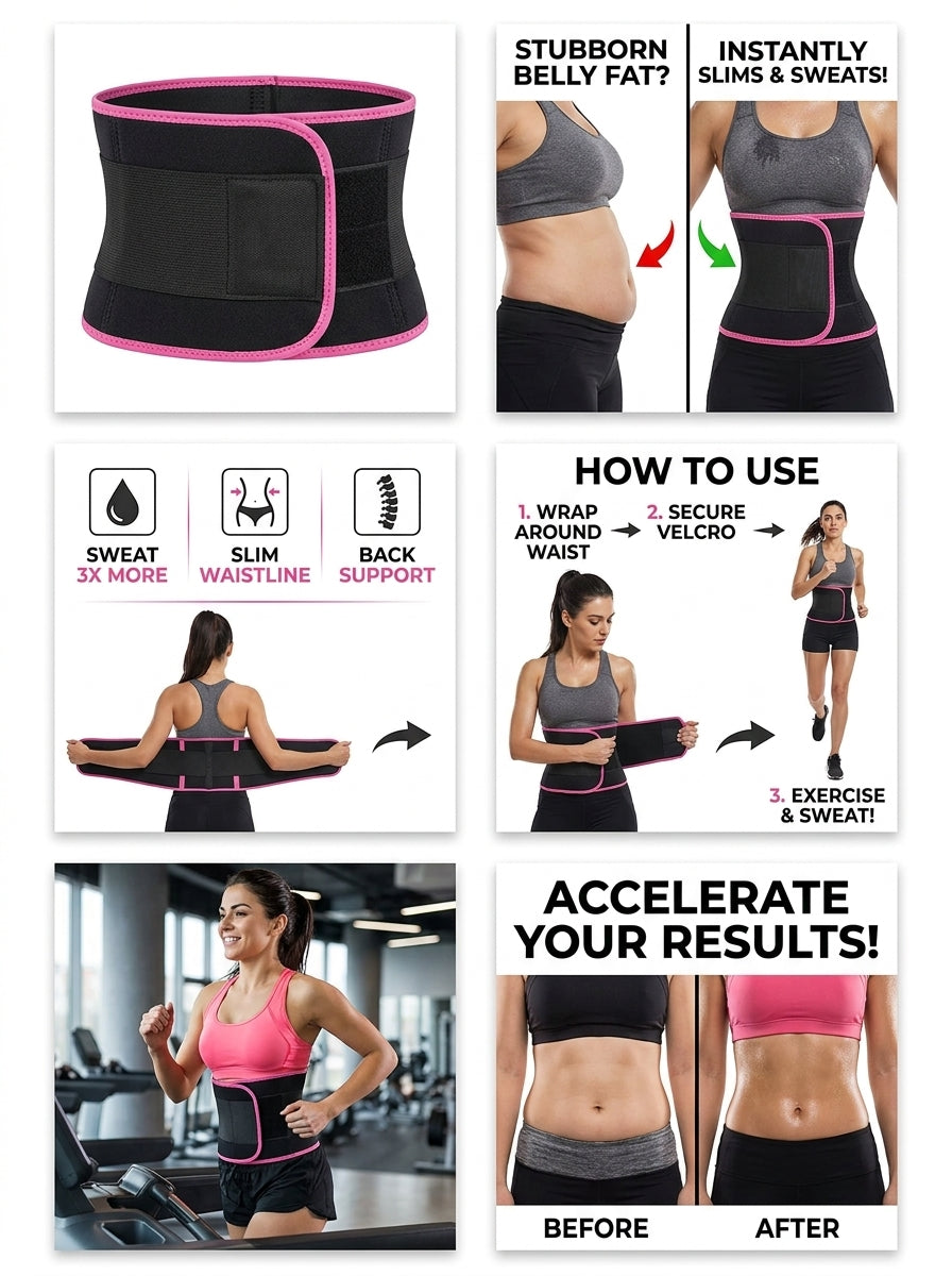SKOVA Adjustable Waist Trimmer Belt | Pack of 2