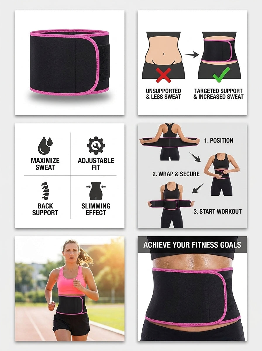 SKOVA Adjustable Waist Trimmer Belt | Pack of 2