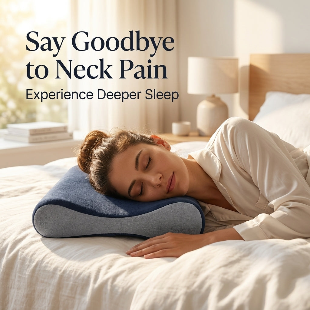SKOVA Orthopedic Cervical Pillow | Memory Foam Neck Support Pillow for Pain Relief
