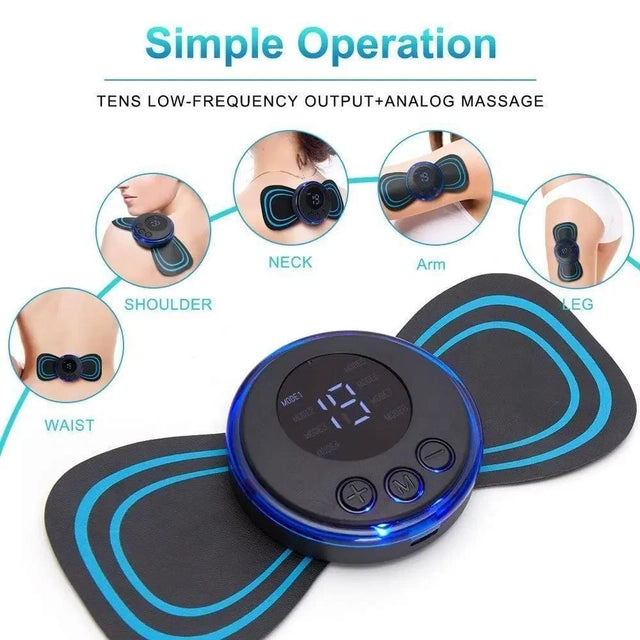 SKOVA Mini Massager | 8 Modes 19 Strength Levels | Electric Massager for Back, Shoulder & Leg Pain