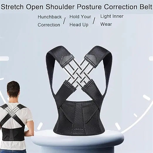 SKOVA Adjustable Back Brace Posture Corrector | Invisible Support for Men & Women