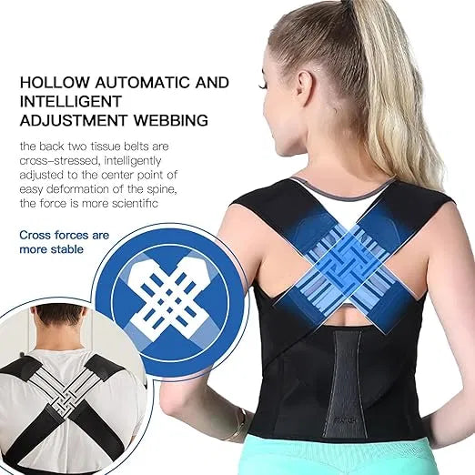 SKOVA Adjustable Back Brace Posture Corrector | Invisible Support for Men & Women